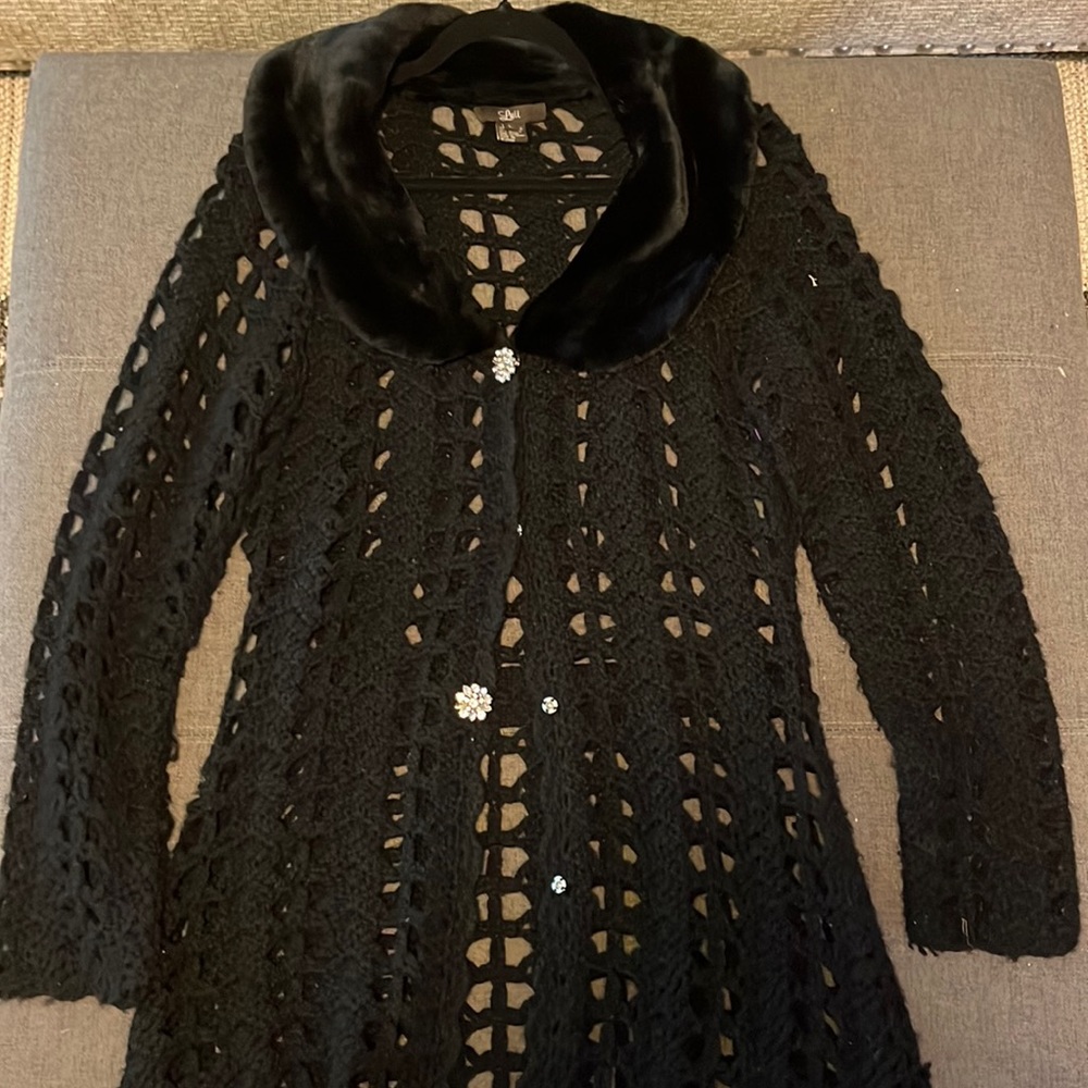 Knit layering sweater